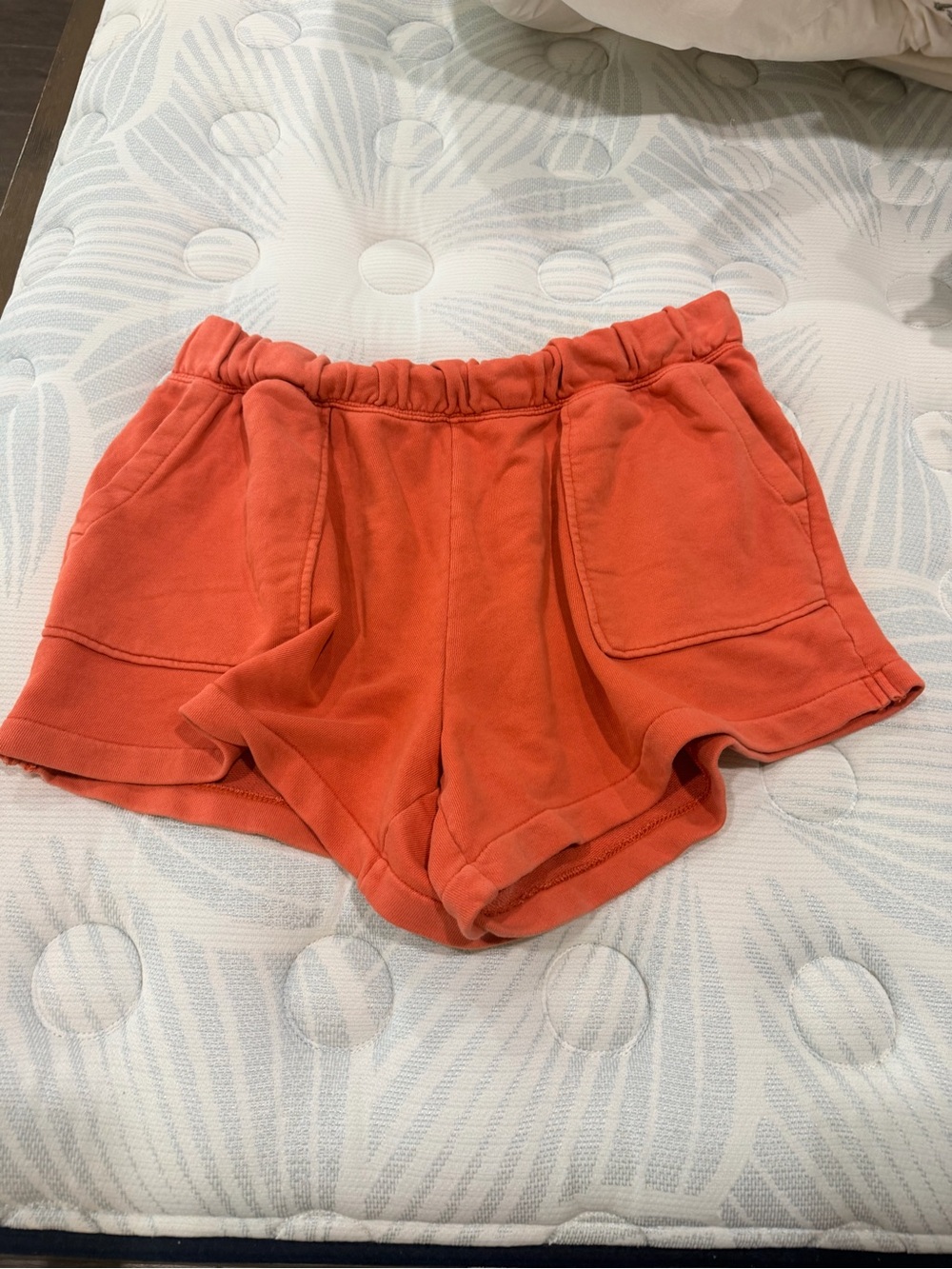Aerie Go To Fleece Shorts - Red